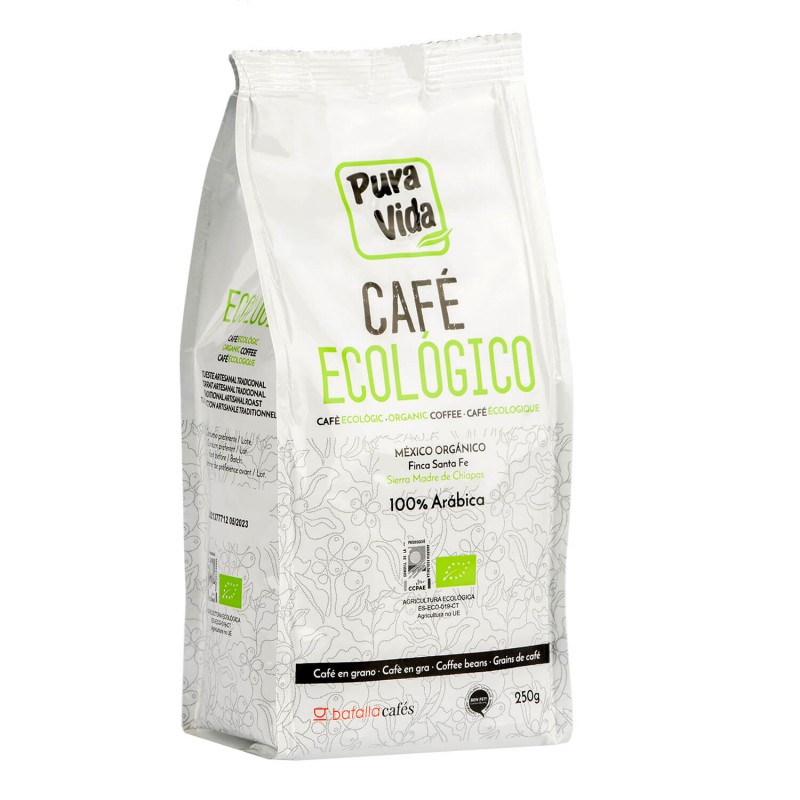 Café ecológico en grano natural Formato 1kg