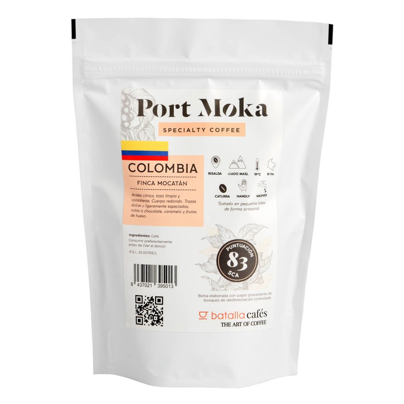 Cafè Port Moka - Cafè Colombia Finca Mocatan (SCA 83). Cafés Batalla