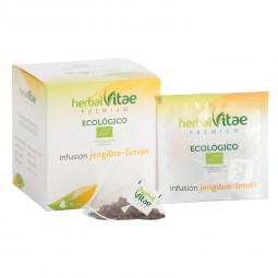 Infusión Herbal Vitae ECO JENGIBRE LIMÓN 15 uds