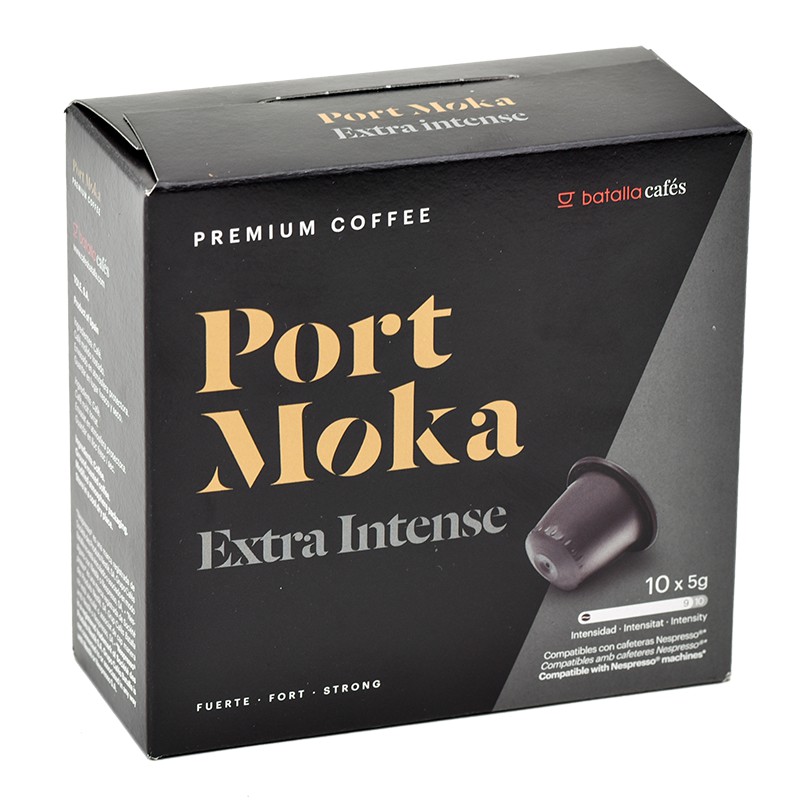 Cafè en Càpsules Compatibles Nespresso® - Port Moka "Cafè Extra Intense". Cafés Batalla